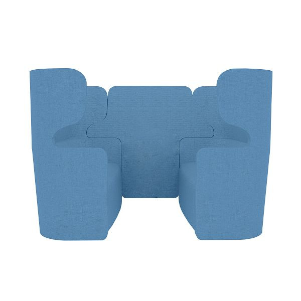 Bisley Raum in Raum Lösung Vivo, Viersitzer, Hohe Rückenlehne, NE0331 königsblau, VIVH4XP.NE0331