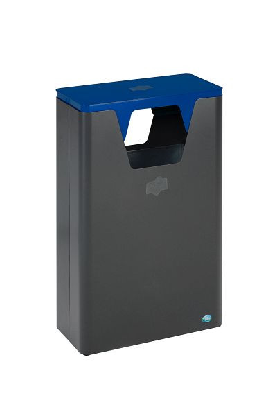 VAR Wertstoffsammelgerät WSG 82, Gerätefarbe: eisenglimmer, Aufsatz: blau, 2162