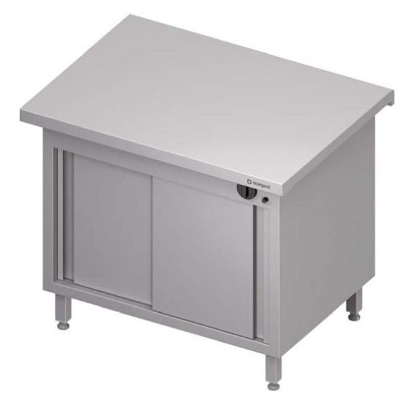 Stalgast Wärmeschrank "Free Flow" mit Schiebetüren 1300x735x880 mm Edelstahlabdeckung, FF13118