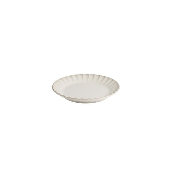 APS Teller ARUMI - Melamin, Ø 21 cm, weiß/beige, stapelbar, spülmaschinengeeignet, 85603