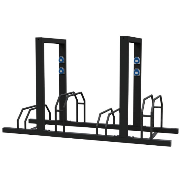 STEIN HGS E-Bike-Modul für Fahrrad-Reihenanlage, beschichtet RAL 9005 schwarz, 4 Stück, 80509.0004