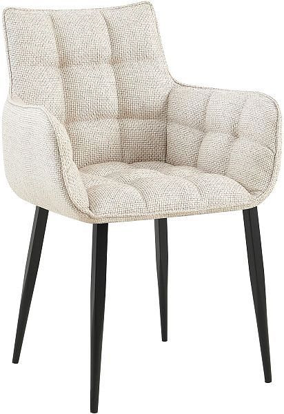 CLP Stuhl Tirana Stoff schwarz, elfenbein, 313790, 4251756414344