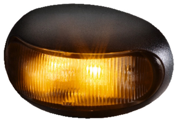 HELLA Seitenmarkierungsleuchte, DuraLED, LED, 24/12V, Schraubanschluss/Anbau, SAE, Lichtscheibenfarbe: glasklar, 2PS 959 660-207