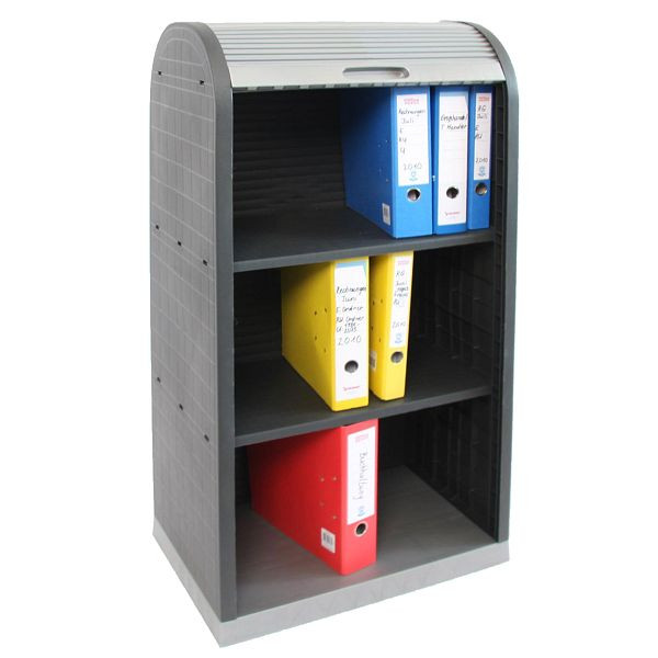 Mendler Universal Kunststoff Rollladenschrank Büro Jalousie Schrank 120x58x38cm, 10438