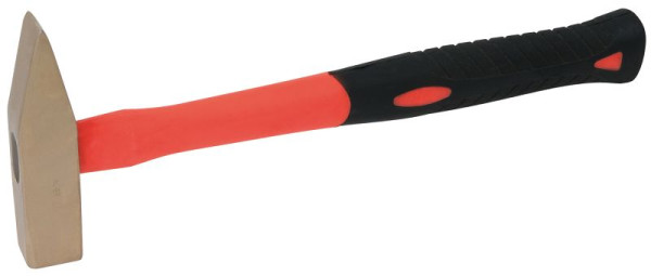KS Tools BRONZEplus Schlosserhammer 300 g, mit Fiberglasstiel, 963.2019