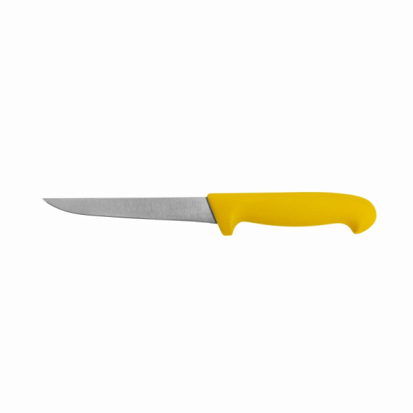 Schneider Ausbeinmesser, gerade Klinge, Klingenlänge 130 mm, gelber Griff, 268013