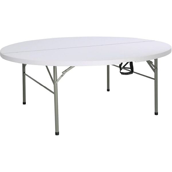 Bolero runder Klapptisch weiß 183cm, Polyethylen und Stahl, HC270