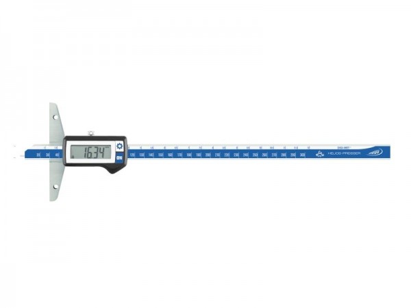 HELIOS PREISSER Digitaler Tiefenmessschieber, IP 67, Messbereich 0 - 500 mm, Brückenlänge 150mm, 1371428