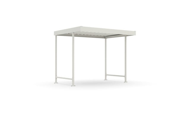 WSM Überdachung Leipzig L12 RAL 9002 als Bausatz, 102001868