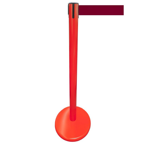 Stein HGS Personenleitsystem -P-LINE Future-, Metall/ rot, burgunder, mit magnetischem Gurtendstück, 12794-1504