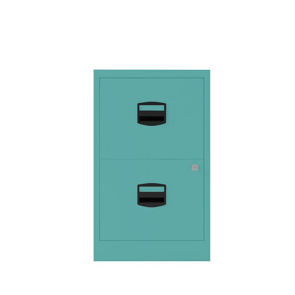 Bisley Home Hängeregistraturschrank PFA, 2 HR-Schubladen, 659 aquamarin, PFA2659