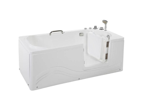 HOME DELUXE Seniorenbadewanne VITAL - M liegend Rechts, 1547