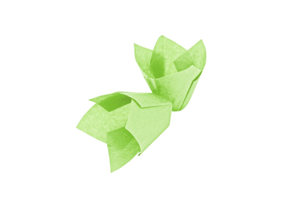 Schneider Muffinform Tulpe grün, Boden 50 mm, Höhe 55 mm, VE: 1000 Stück, 122275