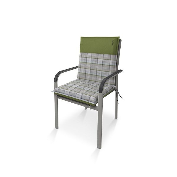 doppler Niederlehner CASA ca. 100x48x6 cm, grau, grün Karo, 5112094403K