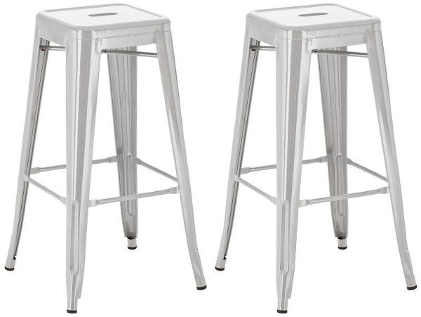 CLP Barhocker Joshua, silber, VE: 2 Stück, 307611, 4251563458685