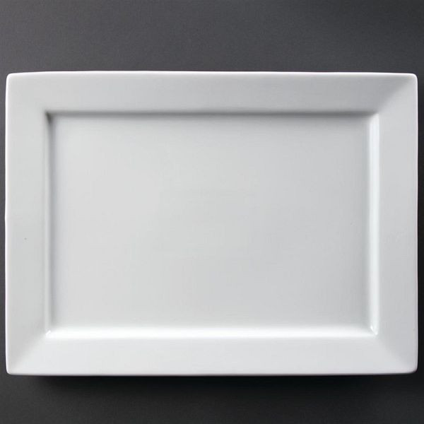Olympia Whiteware rechteckiger Servierteller 40 x 29,5cm, C362