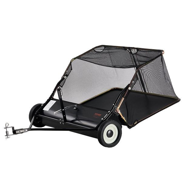 VEVOR 106,6cm Rasenkehrer Rasenkehrmaschine Aufsitzmäher Rasentraktor Laubkehrer, TCSCPQSQHS12E5UTUV0