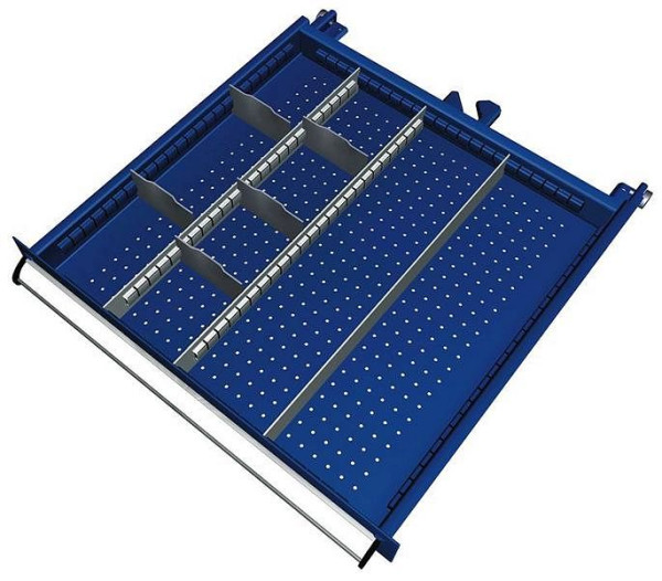 KLW Einteilungsmaterialsatz für Schubladen Fachhöhe 150 & 175 mm in SEA - Schrank, Schrankgröße 572 x 605 mm B x T, B04, SEA-B04-118
