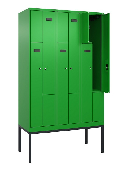 C+P Z-Spind Evolo PLUS, Gestell, 6 Fächer, 2120x1200x500mm, 6037/6037, Zylinderschloss, 0490337-326 S10053