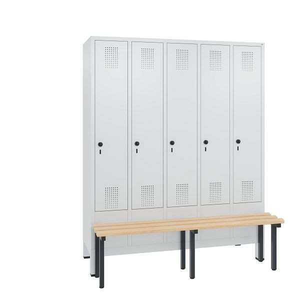 C+P Spind Evolo, 5 Abteile, H1850xB1480xT815 mm, Lichtgrau, 48030-50 S10012