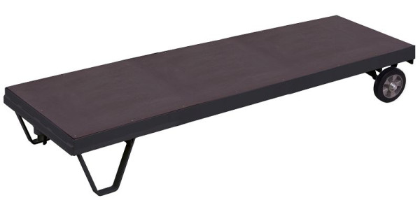 VARIOfit Schwerlast-Rollplatte, Ladefläche: 3.990 x 800 mm, RAL 7016 anthrazitgrau, Traglast: 1.500 kg, zu-1140/AG