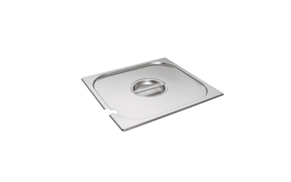 Schneider GN Deckel Edelstahl, mit Löffelaussparung, GN 2/3, 530217, 4028574301824