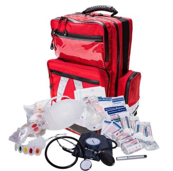 MBS Medizintechnik Notfallrucksack Professional mit Füllung Basic Responder, 103028