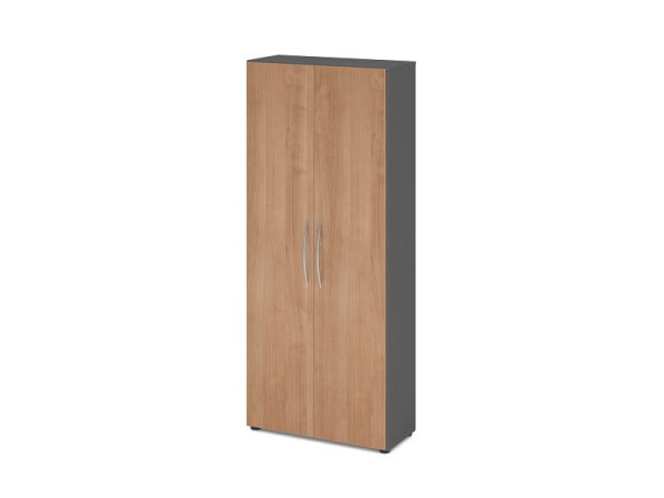Hammerbacher Schrank 5OH 34, 6cm tief BM Graphit/Nussbaum, V4100/G/N/BM