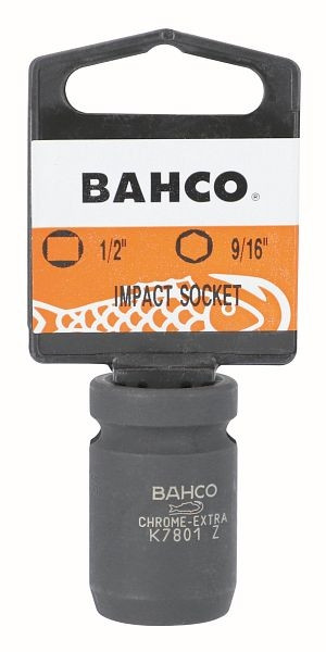 Bahco 1/2" Kraft-Steckschlüssel-Einsatz, 6kant, SW 1 1/4", SB-Verpackung, SBK7801Z-1.1/4