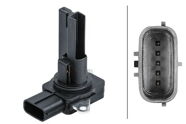HELLA Luftmassenmesser, 5-polig, Bajonett, 8ET 358 095-551