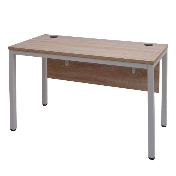 Mendler Schreibtisch HWC-E94, Bürotisch Computertisch 120x60cm, natur-weiß, 75791