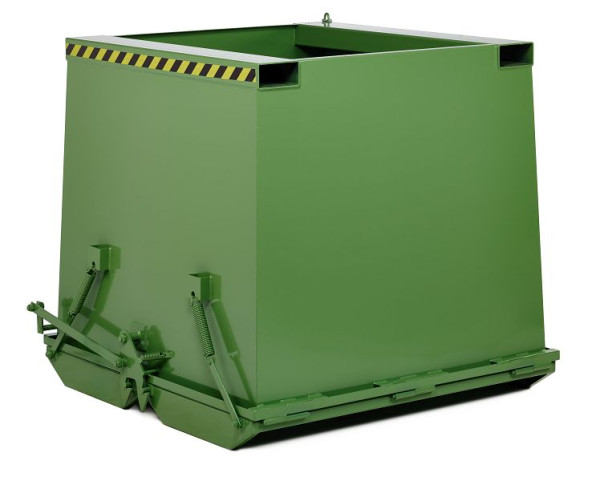 RR Industrietechnik Klappbodenbehälter Typ RKC-100 RAL 6011, 100800311