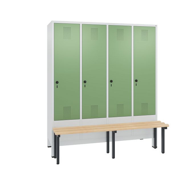 C+P Spind Evolo, 4 Abteile, H1850xB1590xT815 mm, Grau/Resedagrün, 48030-42 S10323