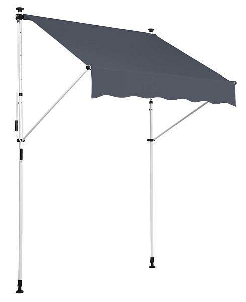 CLP Klemmmarkise Westerly 400x120 cm, anthrazit, 317904