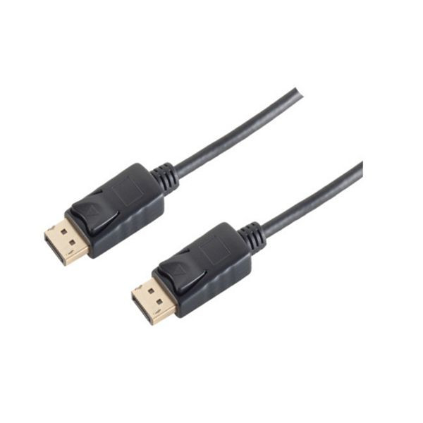 S-Conn Displayportkabel 1.2, Stecker-Stecker, UHD 4K2K, schwarz, 2m, 10-50035