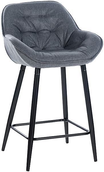 CLP Barhocker Gibson Stoff, grau, 319610, 4251756467180