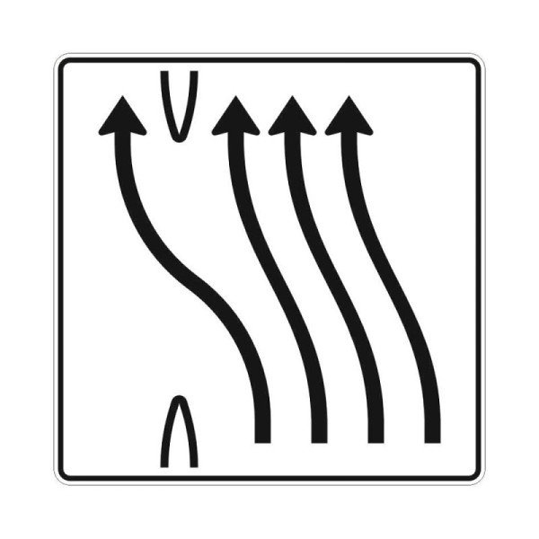 Stein HGS Überleitungstafel Verkehrszeichen StVO 501-52, Flachform 3 mm, RA3, RA3, Flachform 3 mm, 501-52.0002