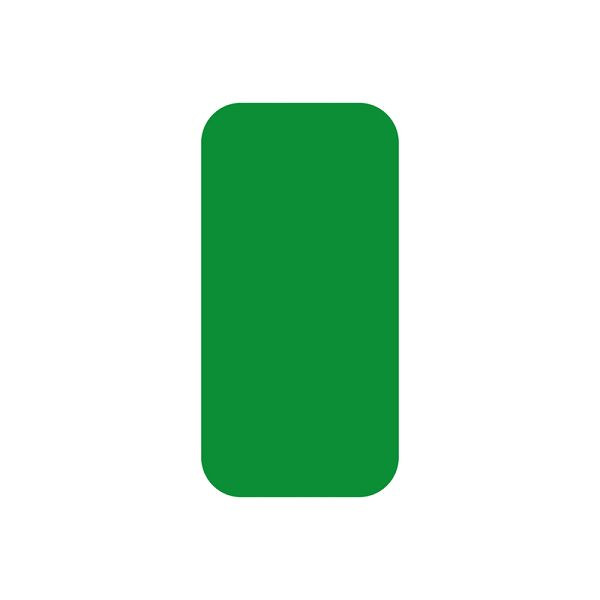 Eichner Stellplatzmarker "I-Stück", Schenkelbreite 50 mm, Länge 100 mm, für glatte Gründe innen, widerstandsfähig, grün, 9225-20041-030