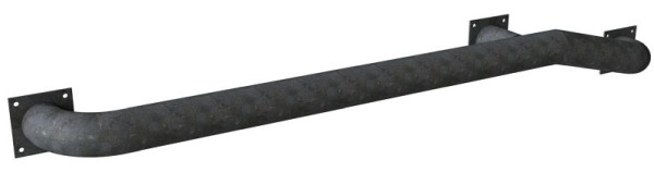 Schake LKW Einfahrhilfe, linke Seite, aus Ø152,4x2,9mm Rundrohr, Gesamtlänge: ca. 3000mm,zum Aufdübeln, feuerverzinkt, 40157L