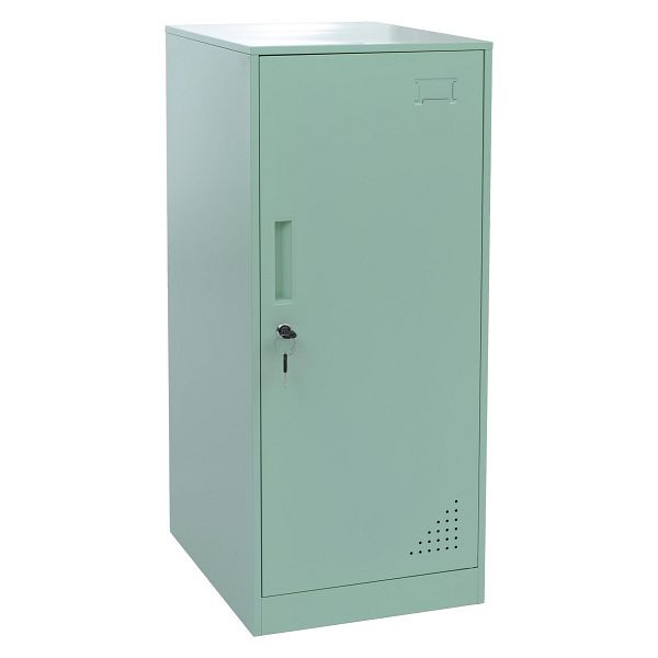Mendler Spind HWC-P63, Schließfach Wertfachschrank Schließfachschrank Tür Kleiderstange, 90x38x45cm Stahl, mintgrün, 122506