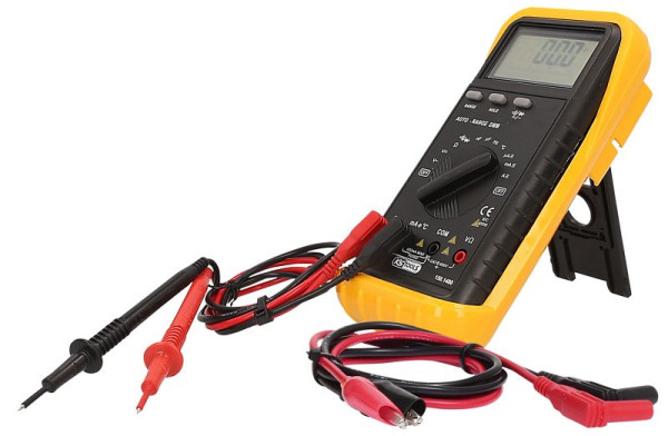 KS Tools Digital Multimeter mit Prüfspitzen und Krokodilklemmen, 150.1480