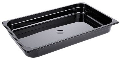 Contacto GN-Behälter 1/1, 65 mm Polycarbonat, schwarz, 3811/065