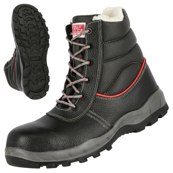NITRAS STEP MID+ MF W, S3 CI Sicherheitswinterstiefel, hoch, strapazierfähiges Vollleder, schwarz, Größe: 41, VE: 6 Paar, 7201WMF-41