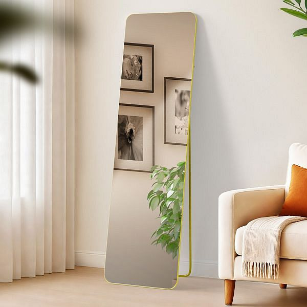 CLP Spiegel Gurnee 140x40 cm, gold glanz, 326019, 4255716353483
