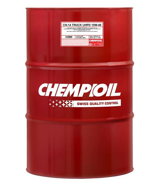 CHEMPIOIL Mehrbereichsöl 9114 CH-14 TRUCK UHPD 15W-40, VE: 208 l, CH9114-DR