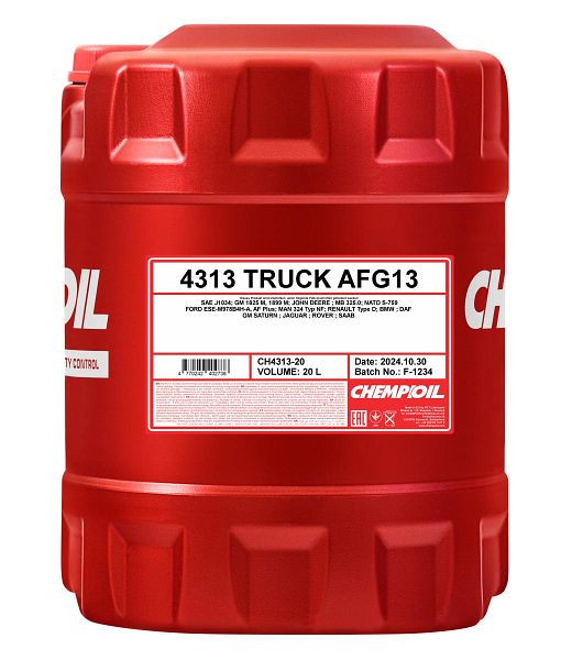 CHEMPIOIL Frostschutzmittel 4313 Truck AFG 13, VE: 20 l, CH4313-20