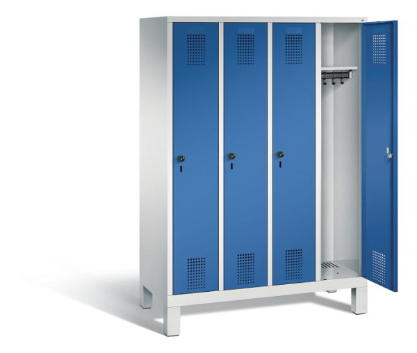 C+P Spind Evolo, H1650xB1190xT500mm, Farbe: Lichtgrau / Enzianblau, 480106-40 S10025