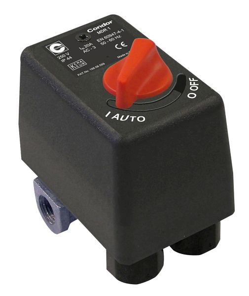 Condor-Werke Druckschalter CONDOR, MDR 1/11 bar, 230 Volt, inklusive Druckentlastungsventil AEV 1 S, 11919