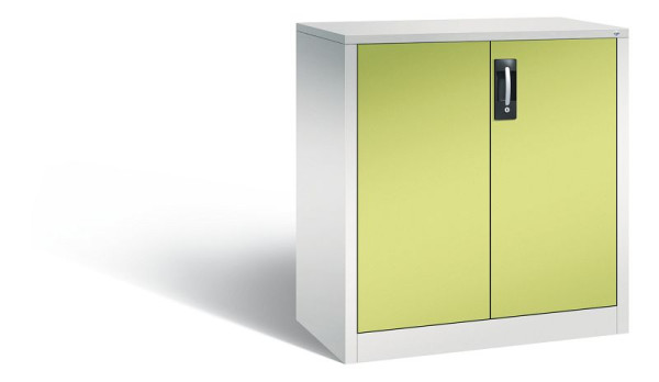 C+P Büro-Drehtürenschrank Acurado, H1000xB930xT500 mm, Grau/Viridingrün, 9286-1200 S10423