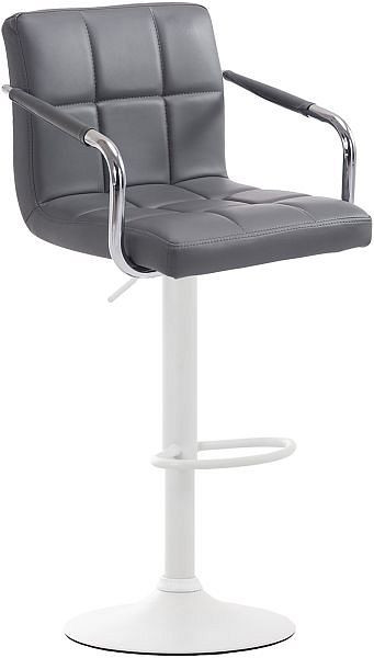 CLP Barhocker Lucy V2 weiß, grau, 315660, 4251756431884